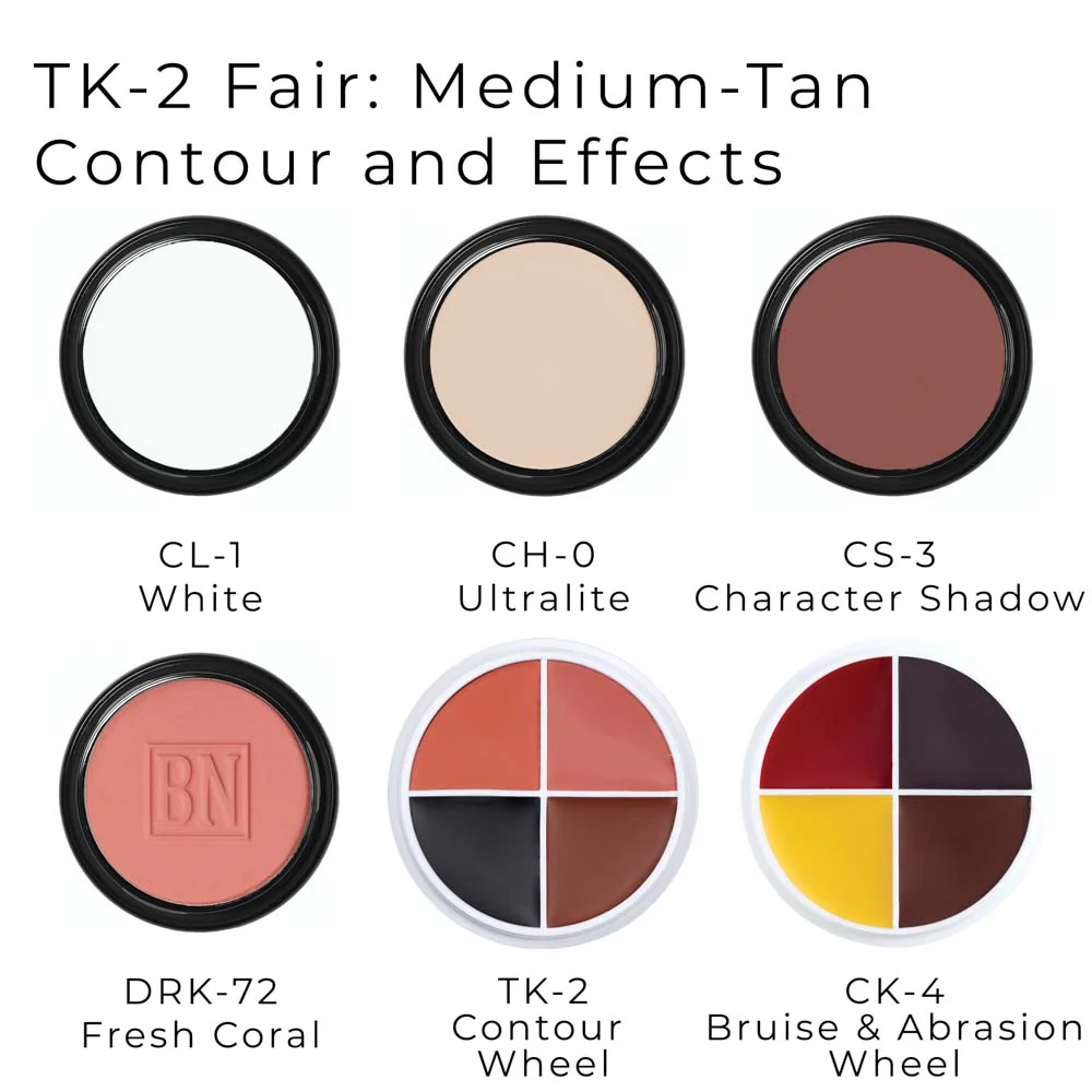 Theatrical Creme Makeup Kit TK (Large) - Ben Nye - Image 8