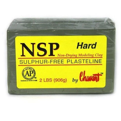 Chavant NSP - Non Sulfur Based Fine Sculpting Clay - Green or Brown - Image 6