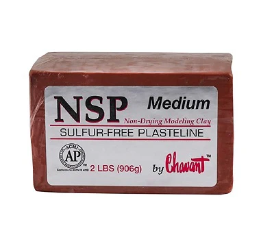 Chavant NSP - Non Sulfur Based Fine Sculpting Clay - Green or Brown - Image 9
